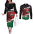 Happy Madaraka Day 2025 Couples Matching Off The Shoulder Long Sleeve Dress and Long Sleeve Button Shirt Kenya Harambee
