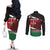 Happy Madaraka Day 2025 Couples Matching Off The Shoulder Long Sleeve Dress and Long Sleeve Button Shirt Kenya Harambee