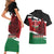 Happy Madaraka Day 2025 Couples Matching Short Sleeve Bodycon Dress and Hawaiian Shirt Kenya Harambee