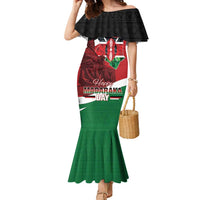 Happy Madaraka Day 2025 Family Matching Mermaid Dress and Hawaiian Shirt Kenya Harambee