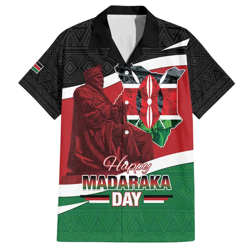Happy Madaraka Day 2025 Family Matching Puletasi and Hawaiian Shirt Kenya Harambee
