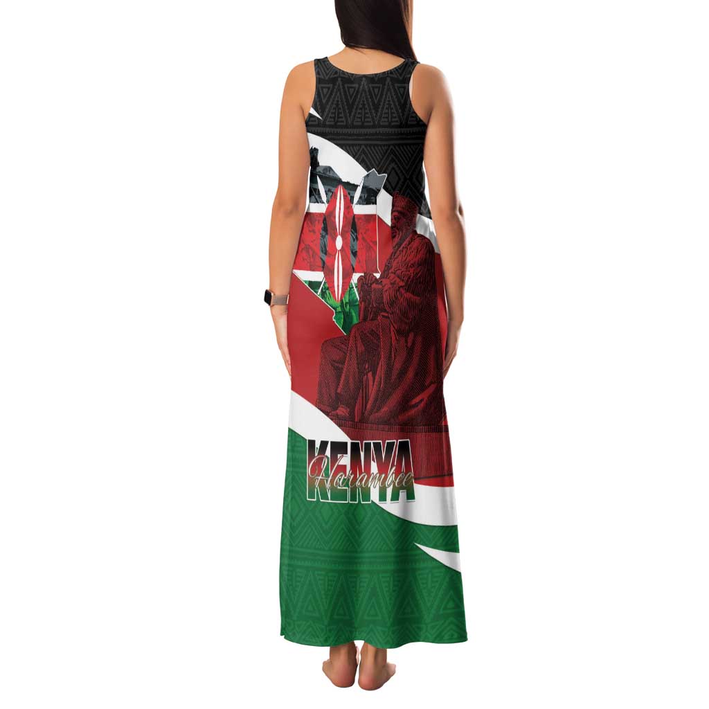 Happy Madaraka Day 2025 Family Matching Tank Maxi Dress and Hawaiian Shirt Kenya Harambee