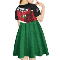 Happy Madaraka Day 2025 Kid Short Sleeve Dress Kenya Harambee