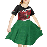 Happy Madaraka Day 2025 Kid Short Sleeve Dress Kenya Harambee