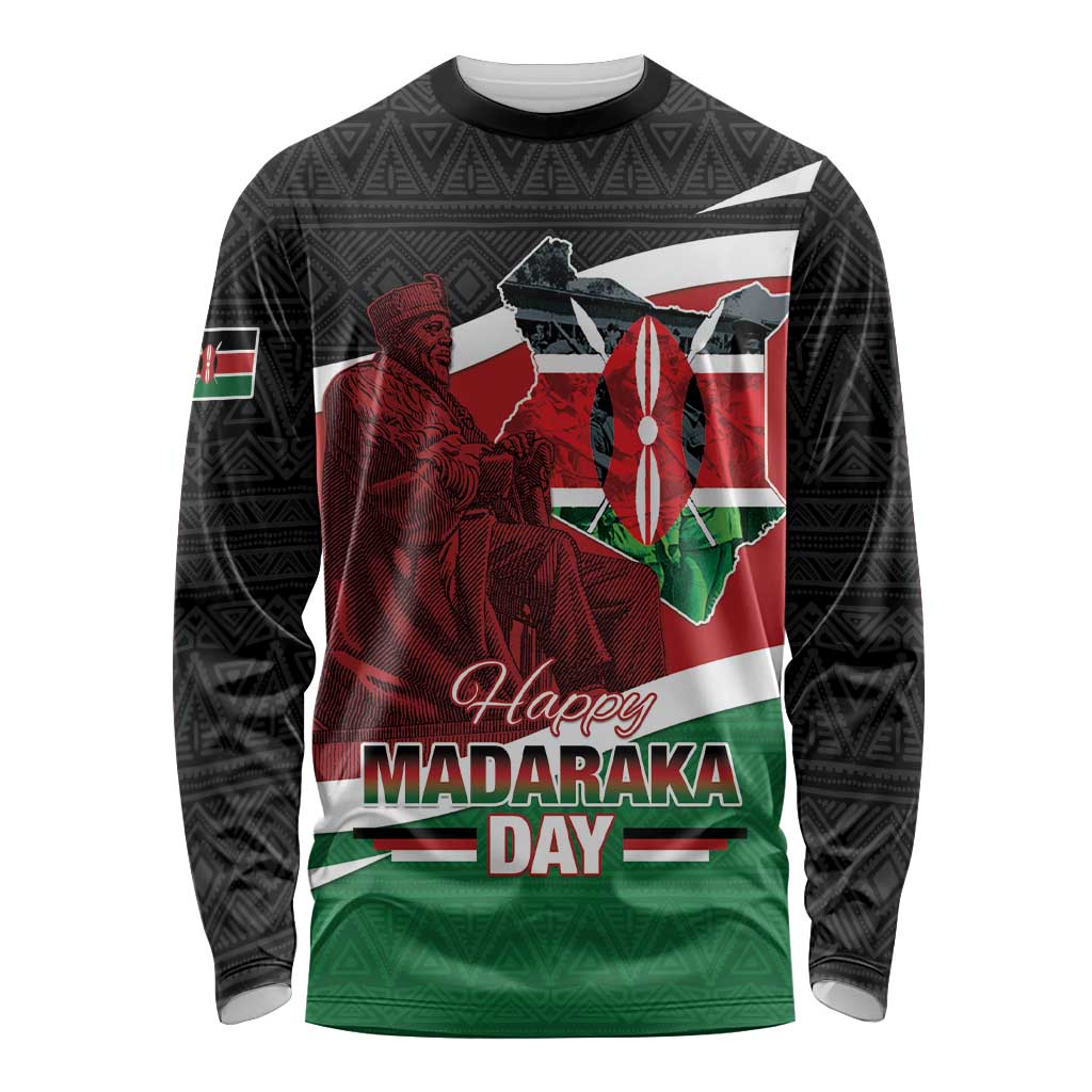 Happy Madaraka Day 2025 Long Sleeve Shirt Kenya Harambee