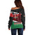 Happy Madaraka Day 2025 Off Shoulder Sweater Kenya Harambee
