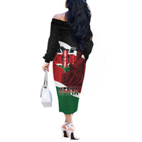 Happy Madaraka Day 2025 Off The Shoulder Long Sleeve Dress Kenya Harambee