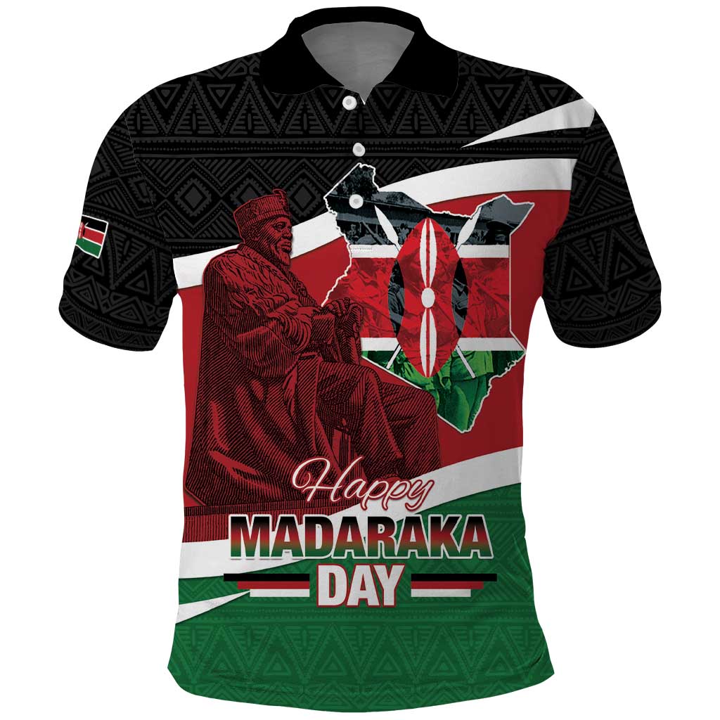 Happy Madaraka Day 2025 Polo Shirt Kenya Harambee