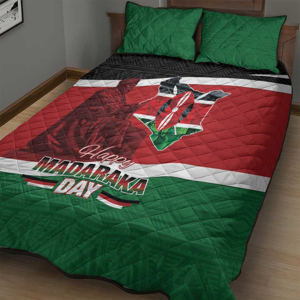 Happy Madaraka Day 2025 Quilt Bed Set Kenya Harambee