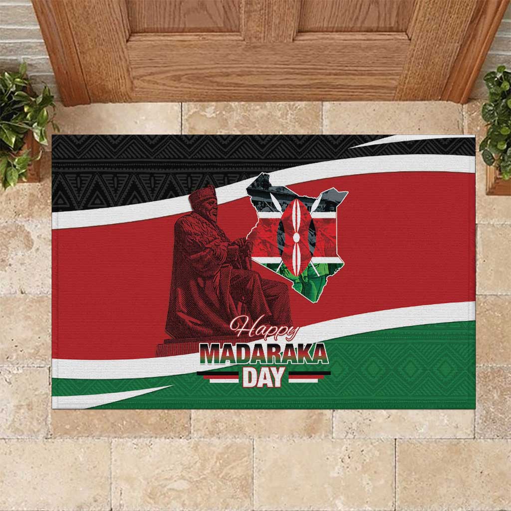 Happy Madaraka Day 2025 Rubber Doormat Kenya Harambee