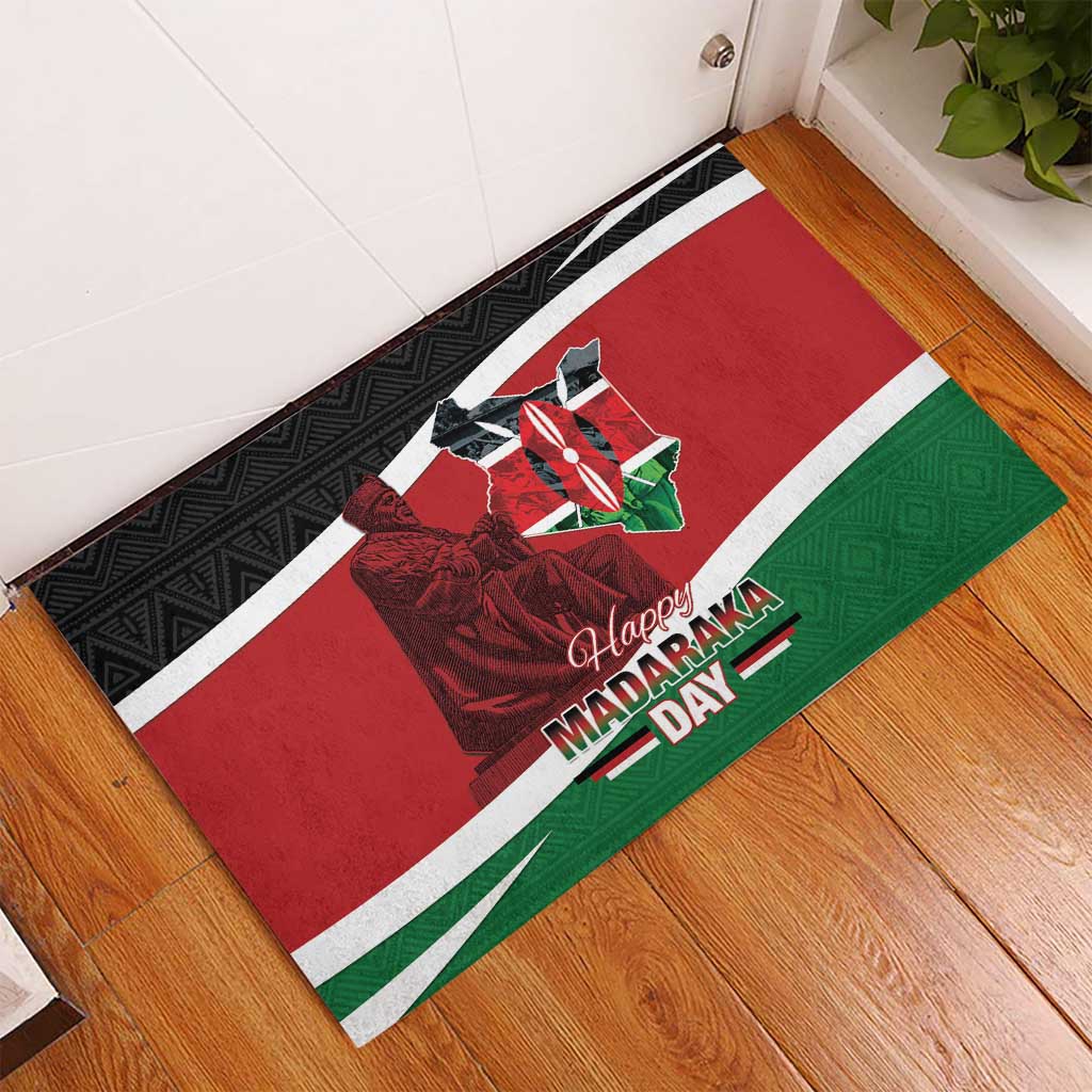 Happy Madaraka Day 2025 Rubber Doormat Kenya Harambee