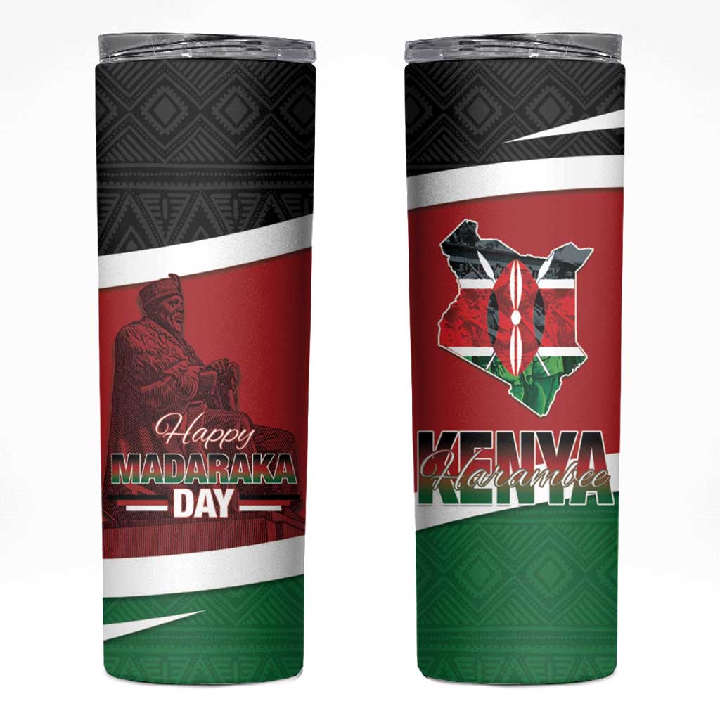 Happy Madaraka Day 2025 Skinny Tumbler Kenya Harambee