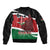 Happy Madaraka Day 2025 Sleeve Zip Bomber Jacket Kenya Harambee