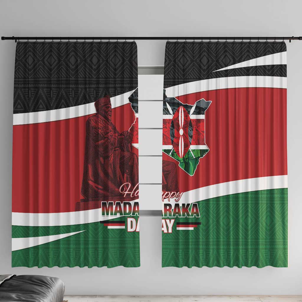 Happy Madaraka Day 2025 Window Curtain Kenya Harambee