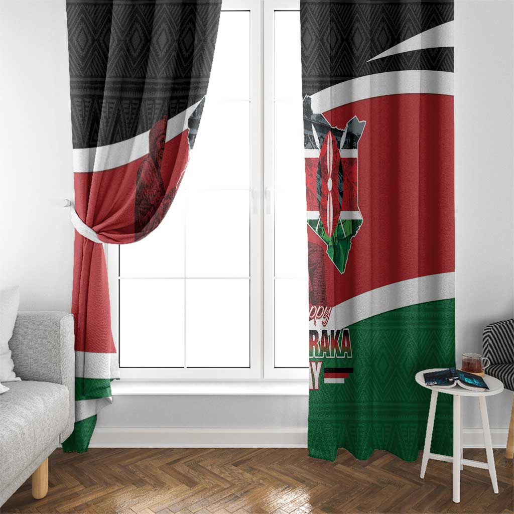 Happy Madaraka Day 2025 Window Curtain Kenya Harambee