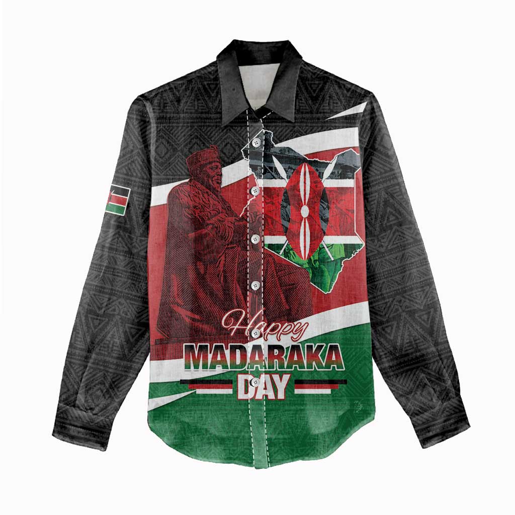 Happy Madaraka Day 2025 Women Casual Shirt Kenya Harambee