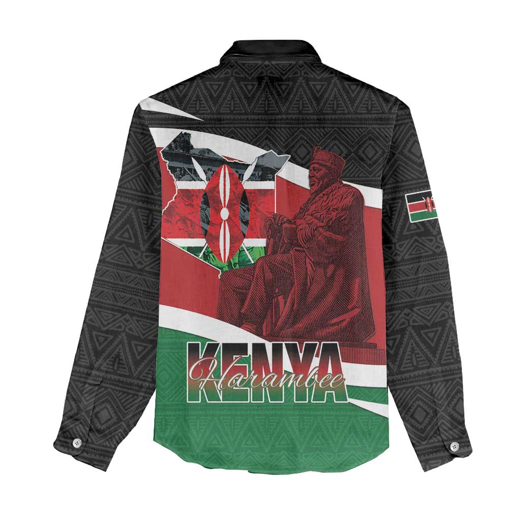 Happy Madaraka Day 2025 Women Casual Shirt Kenya Harambee