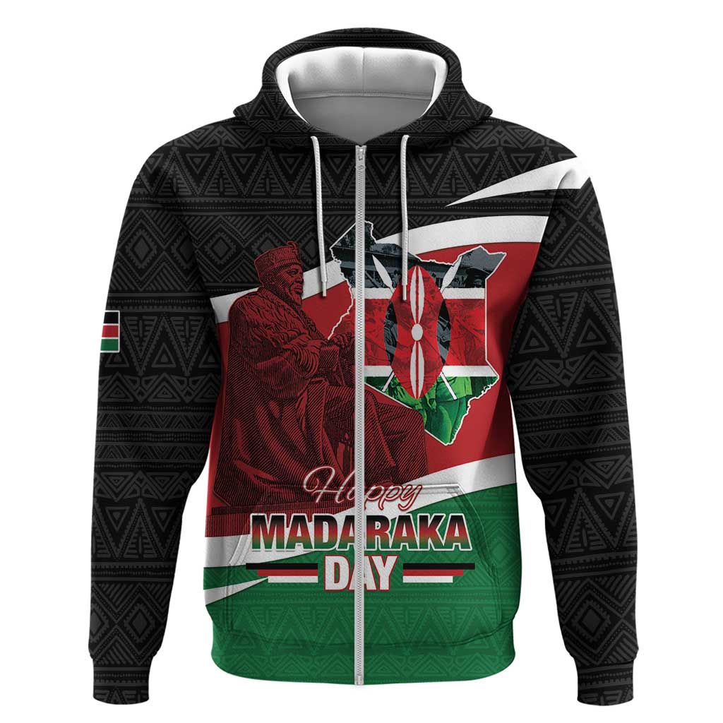 Happy Madaraka Day 2025 Zip Hoodie Kenya Harambee