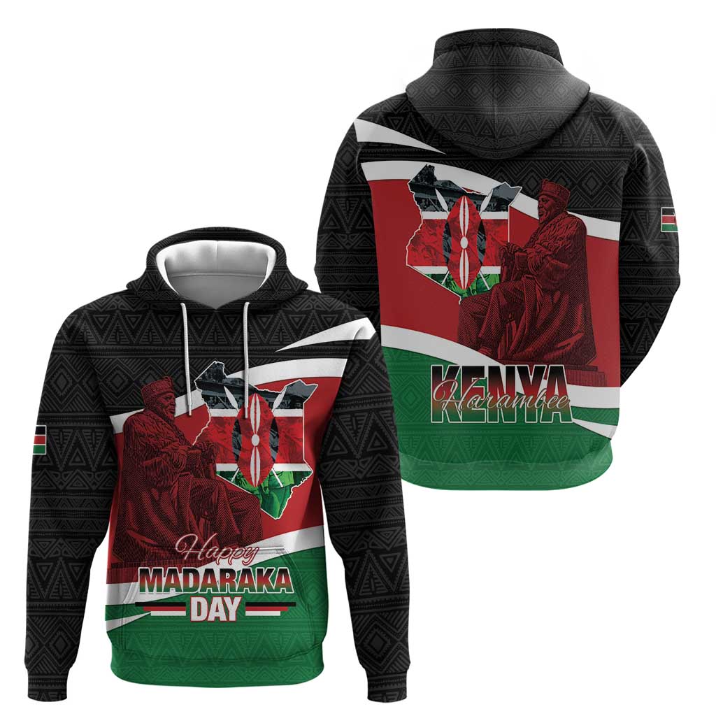 Happy Madaraka Day 2025 Zip Hoodie Kenya Harambee