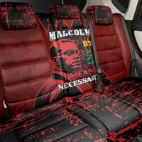 Happy Malcolm X Day Back Car Seat Cover By Any Means Necessary