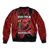 Happy Malcolm X Day Bomber Jacket By Any Means Necessary