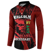 Happy Malcolm X Day Button Sweatshirt By Any Means Necessary