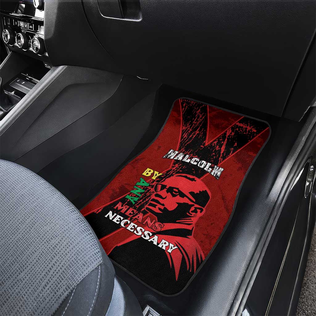 Happy Malcolm X Day Car Mats By Any Means Necessary