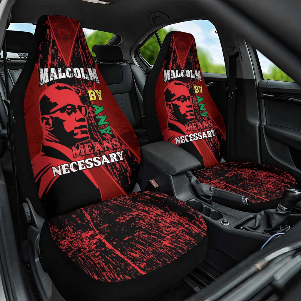 Happy Malcolm X Day Car Seat Cover By Any Means Necessary