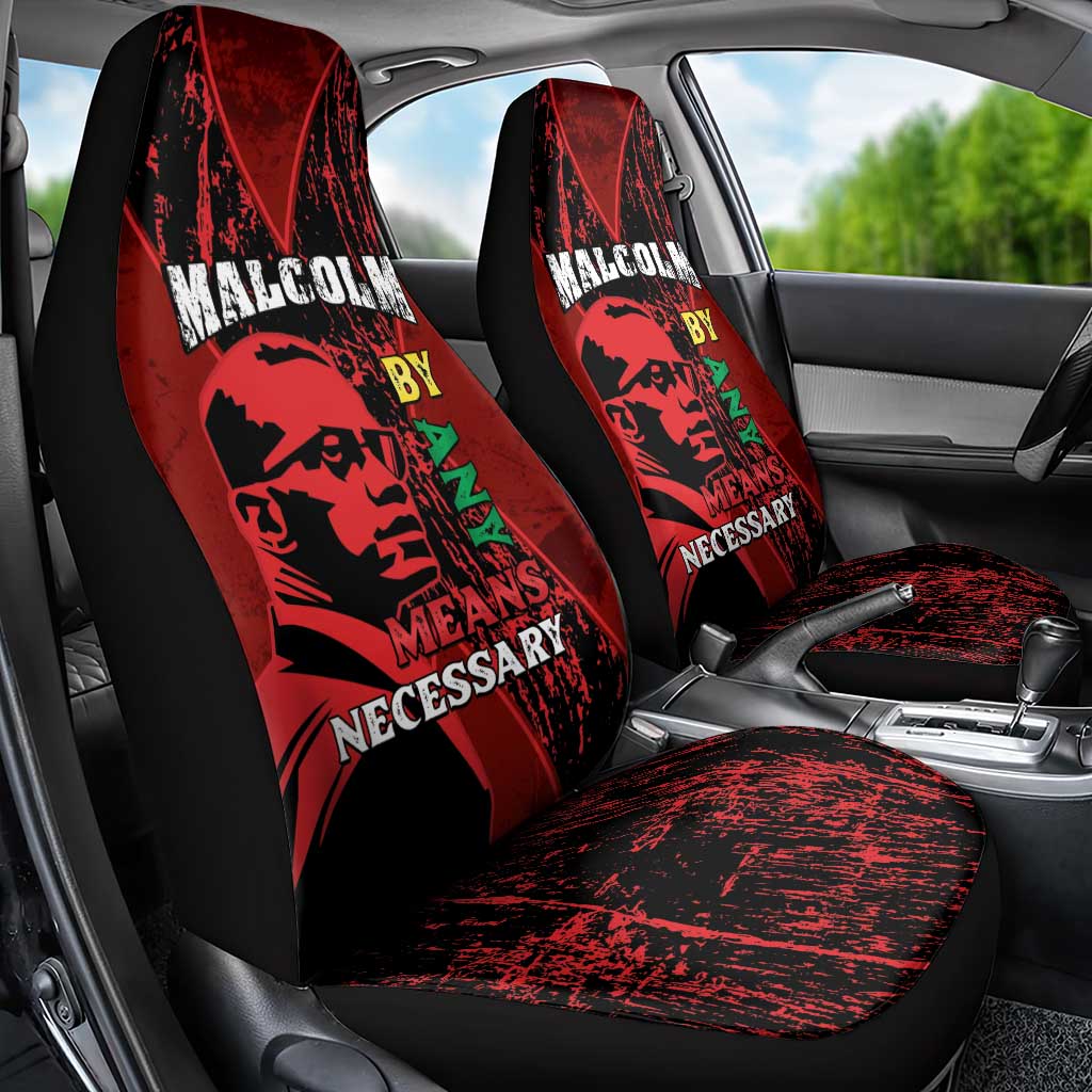 Happy Malcolm X Day Car Seat Cover By Any Means Necessary