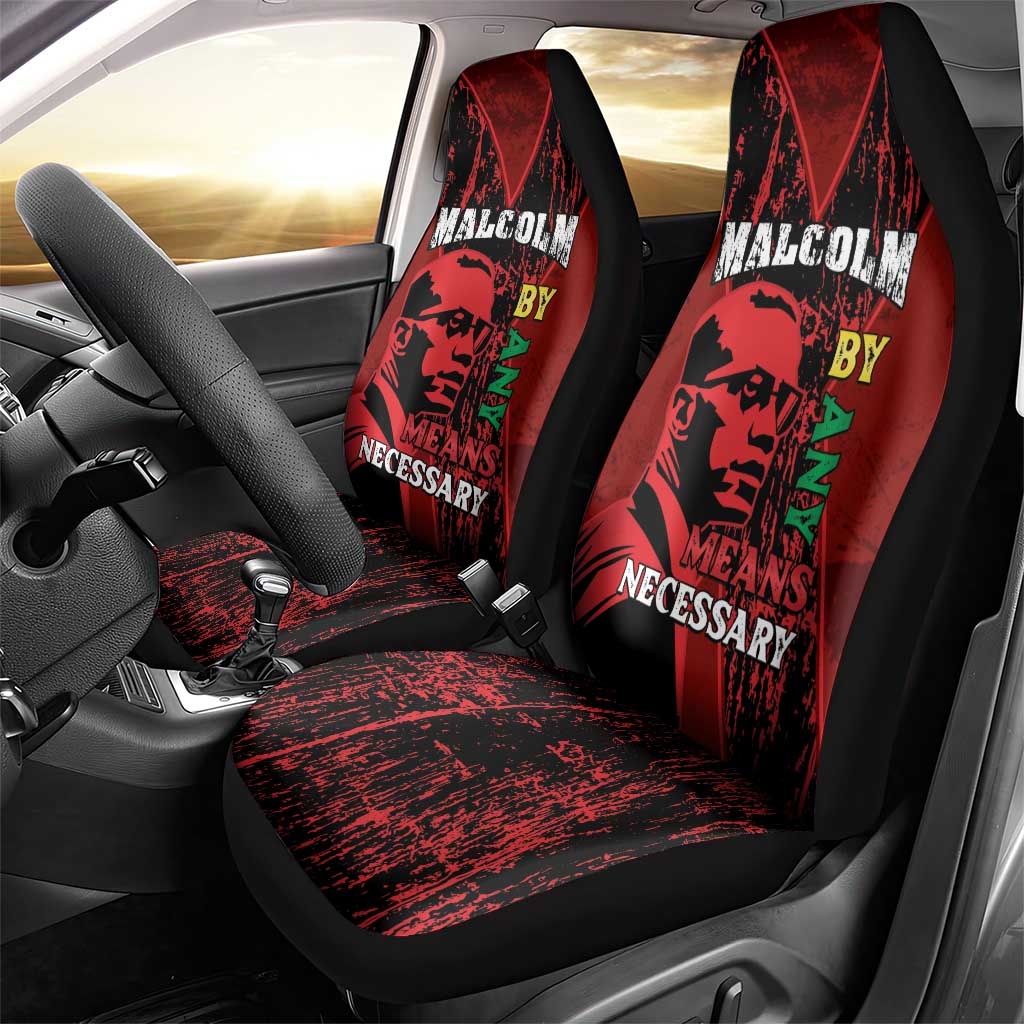 Happy Malcolm X Day Car Seat Cover By Any Means Necessary
