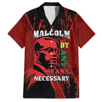 Happy Malcolm X Day Family Matching Summer Maxi Dress and Hawaiian Shirt By Any Means Necessary