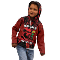 Happy Malcolm X Day Kid Hoodie By Any Means Necessary