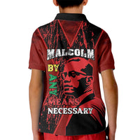 Happy Malcolm X Day Kid Polo Shirt By Any Means Necessary