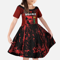 Happy Malcolm X Day Kid Short Sleeve Dress By Any Means Necessary