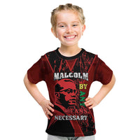Happy Malcolm X Day Kid T Shirt By Any Means Necessary