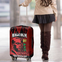 Happy Malcolm X Day Luggage Cover By Any Means Necessary