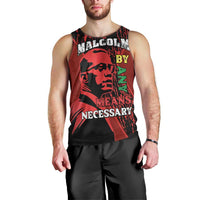 Happy Malcolm X Day Men Tank Top By Any Means Necessary