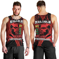 Happy Malcolm X Day Men Tank Top By Any Means Necessary