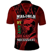 Happy Malcolm X Day Polo Shirt By Any Means Necessary