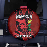 Happy Malcolm X Day Spare Tire Cover By Any Means Necessary