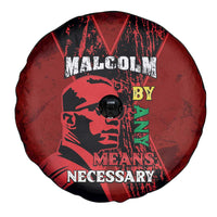 Happy Malcolm X Day Spare Tire Cover By Any Means Necessary