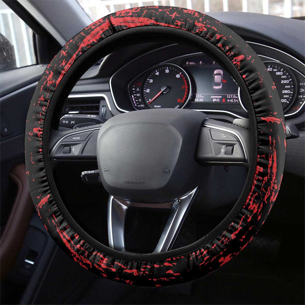 Happy Malcolm X Day Steering Wheel Cover By Any Means Necessary