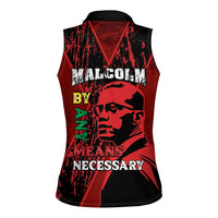 Happy Malcolm X Day Women Sleeveless Polo Shirt By Any Means Necessary