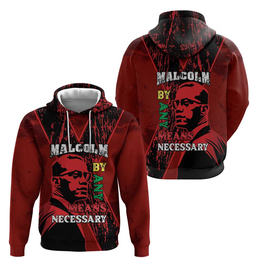 Happy Malcolm X Day Zip Hoodie By Any Means Necessary