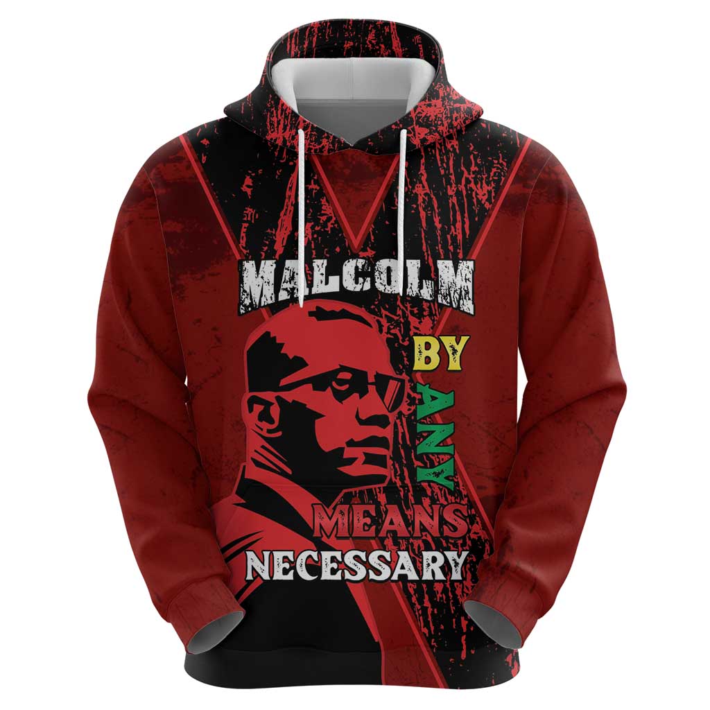 Happy Malcolm X Day Zip Hoodie By Any Means Necessary