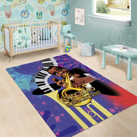 Satchmofest Area Rug King Of Jazz What a Wonderful World - Wonder Print Shop