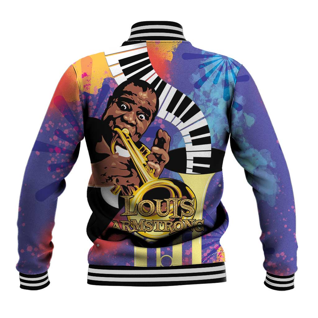 Satchmofest Baseball Jacket King Of Jazz What a Wonderful World - Wonder Print Shop