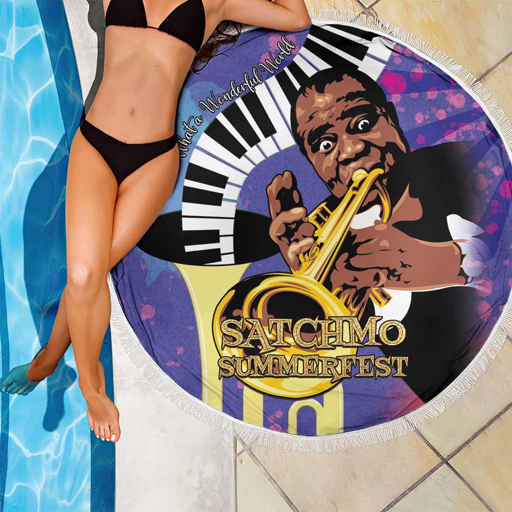 Satchmofest Beach Blanket King Of Jazz What a Wonderful World - Wonder Print Shop