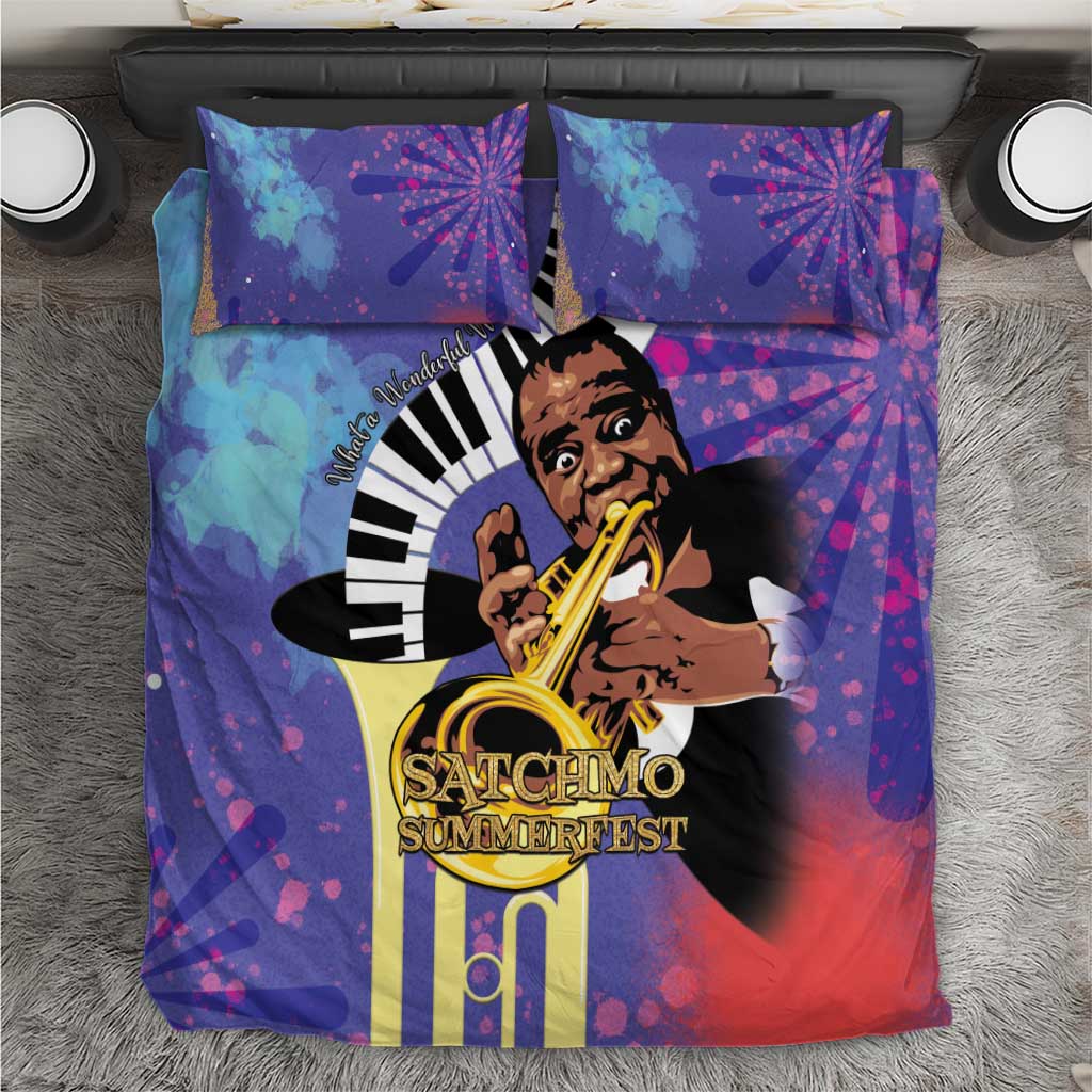 Satchmofest Bedding Set King Of Jazz What a Wonderful World - Wonder Print Shop