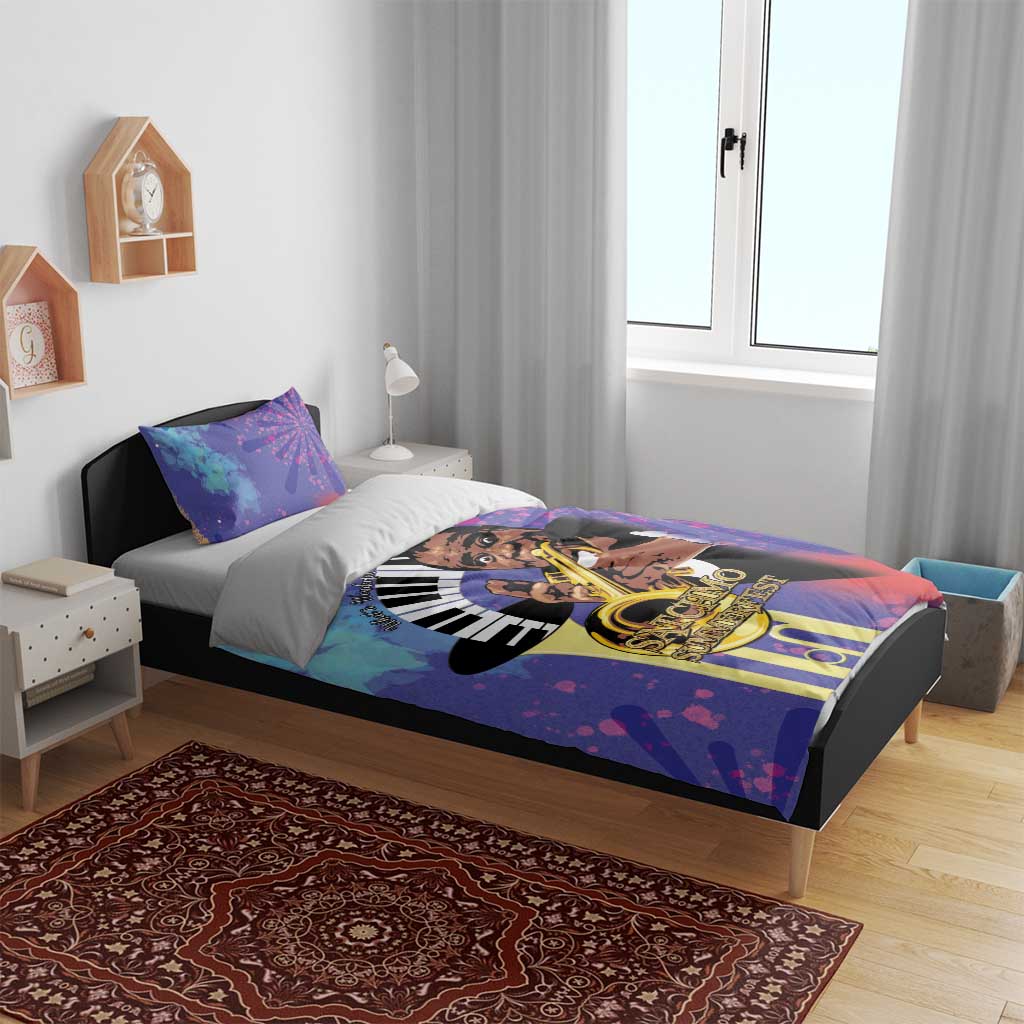 Satchmofest Bedding Set King Of Jazz What a Wonderful World - Wonder Print Shop